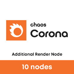 SET of 10 licenses Corona Render Node, NEW licenses for 12 months